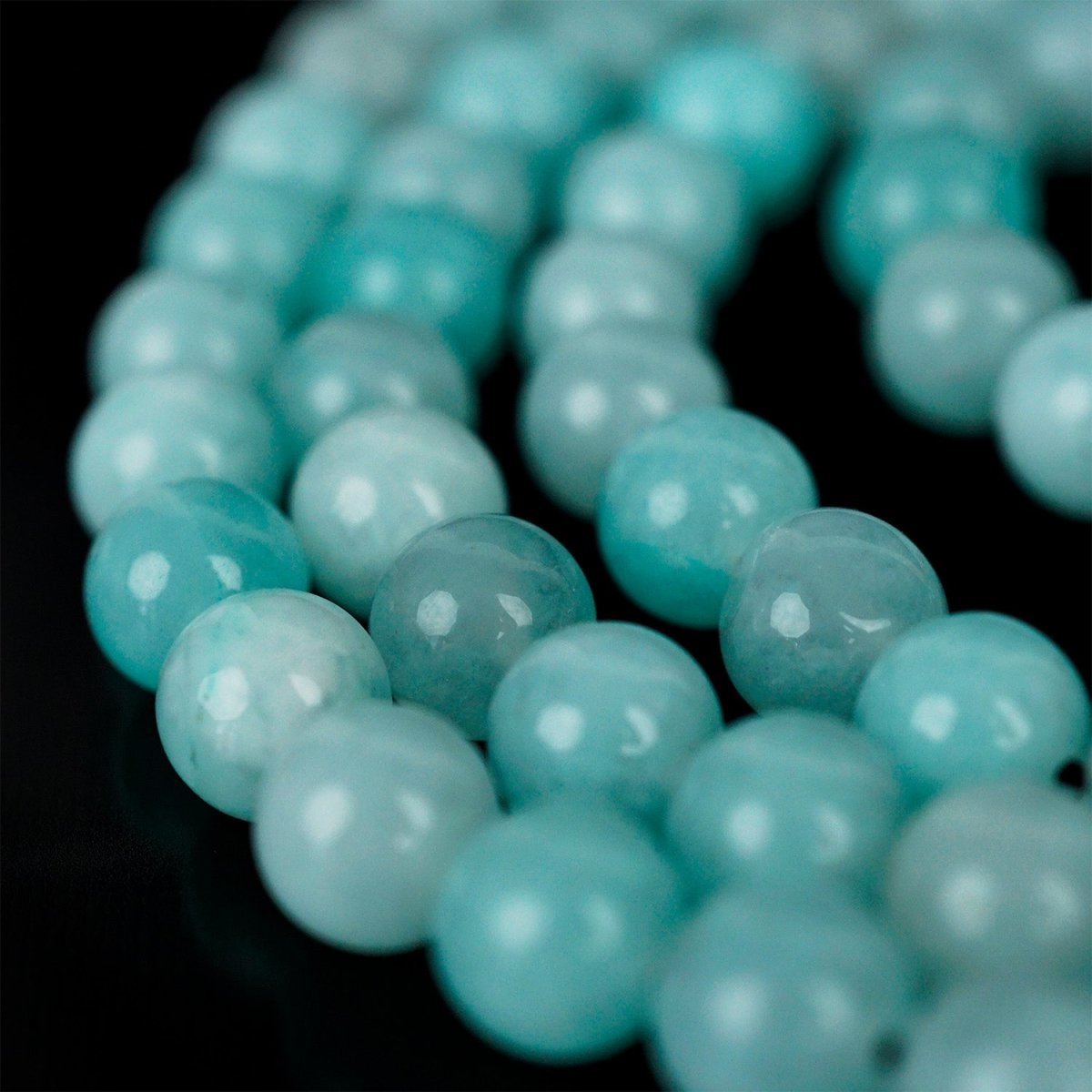 Gallery Detail: Islamic Prayer Beads Aqua Blue Black Dhikr Beads