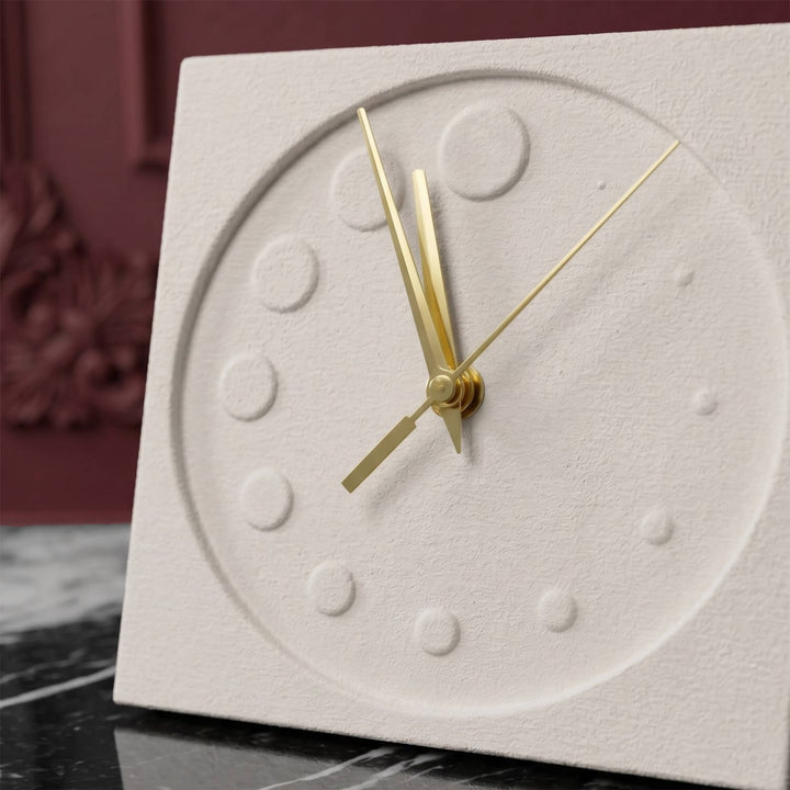 Circles Stone Desktop Clock Premium Decor