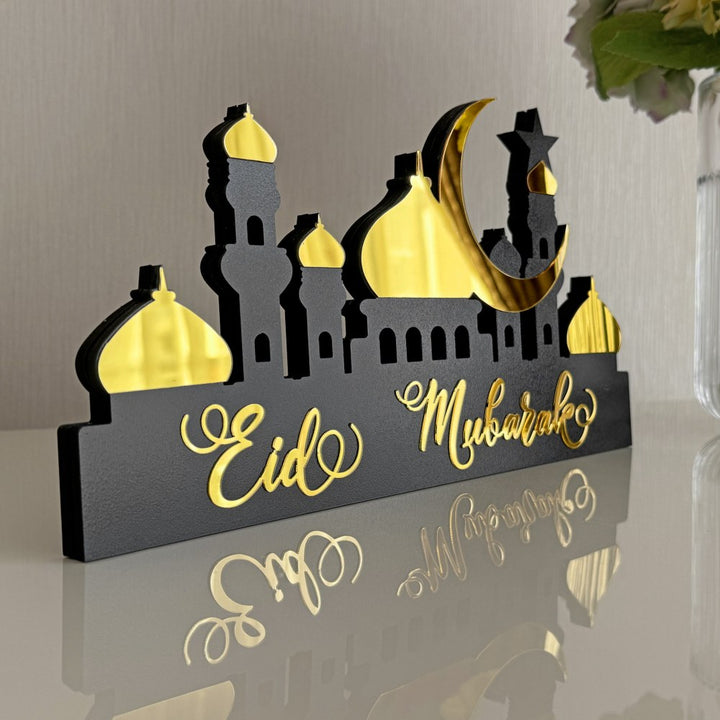 special-ramadan-decor-islamic-tabletop-art-eid-mubarak-written-gold-colored-perfect-muslim-gift-islamicwallartstore