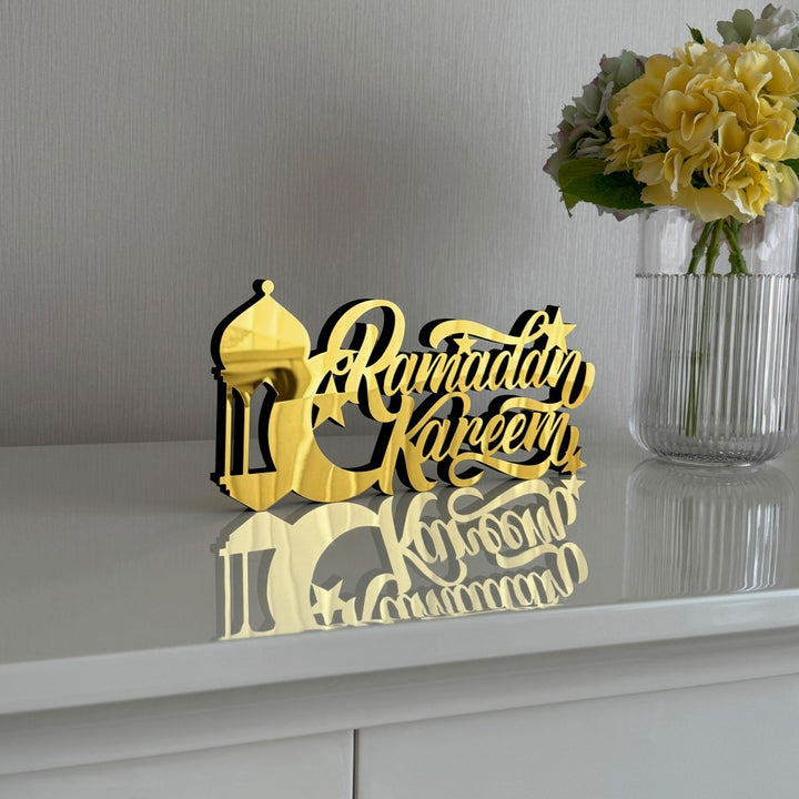 elegant-ramadan-decor-gold-colored-english-calligraphy-wooden-islamic-table-piece-islamicwallartstore