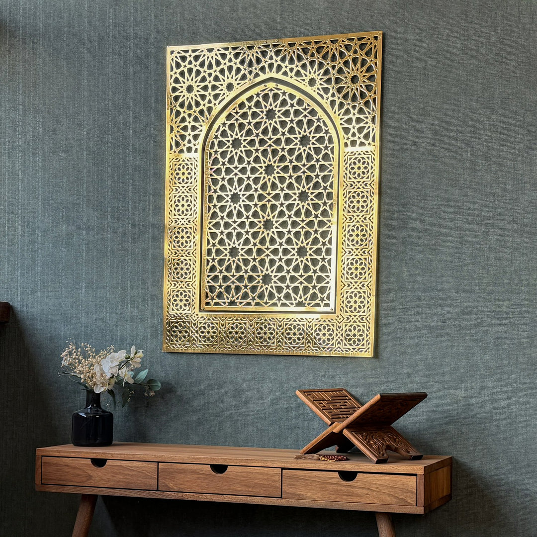 islamic-wall-art-shiny-metal-mihrab-design-islamic-artwork-contemporary-islamic-wall-art-home-islamicwallartstore