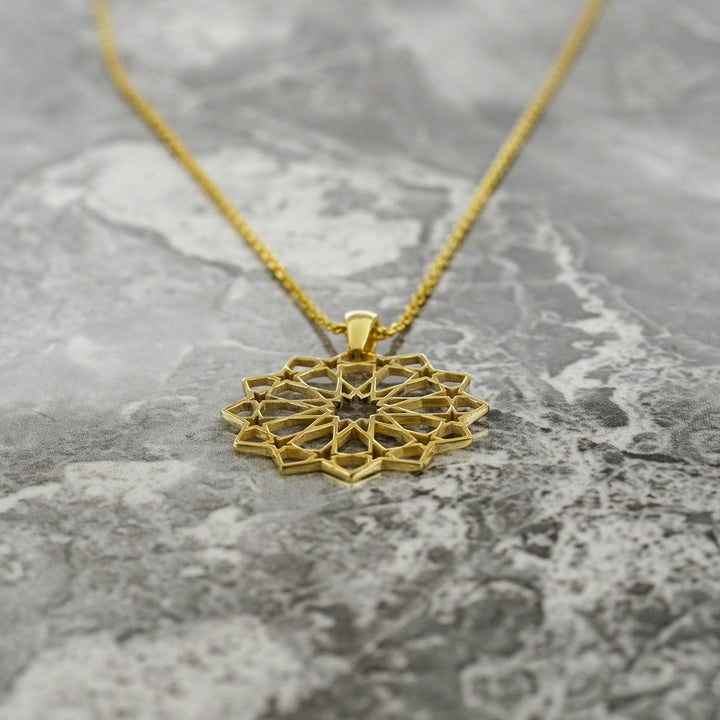 unique-muslim-pendant-islamic-geometric-pattern-design-18k-gold-islamic-necklace-gift-islamicwallartstore