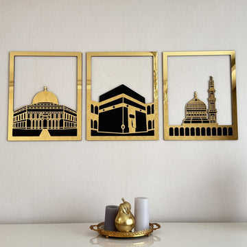 masjid-al-aqsa-masjid-al-haram-masjid-an-nabawi-islamic-wall-art-set-gold-colored-spiritual-decor-islamicwallartstore