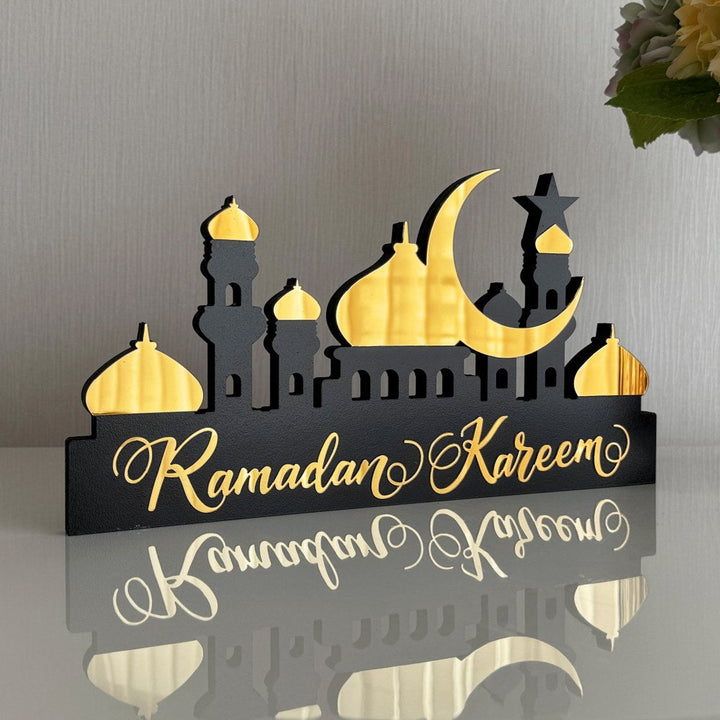 🎁 ديكور رمضان الممتاز، هدية إسلامية، زينة سطح الطاولة الإسلامية (خصم 100٪)