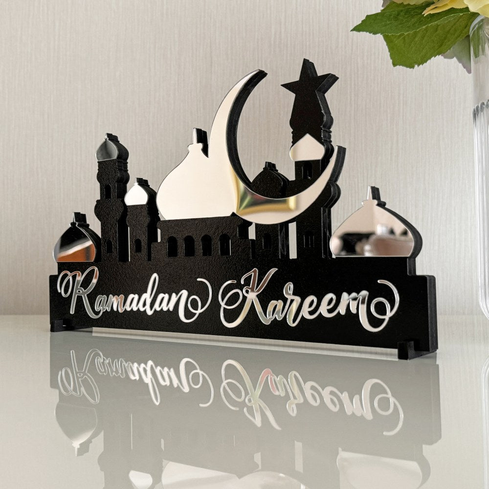 silver-colored-ramadan-kareem-islamic-tabletop-art-unique-ramadan-decoration-islamicwallartstore