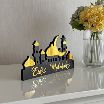 special-ramadan-islamic-tabletop-art-eid-mubarak-gold-colored-unique-wood-acrylic-design-islamicwallartstore