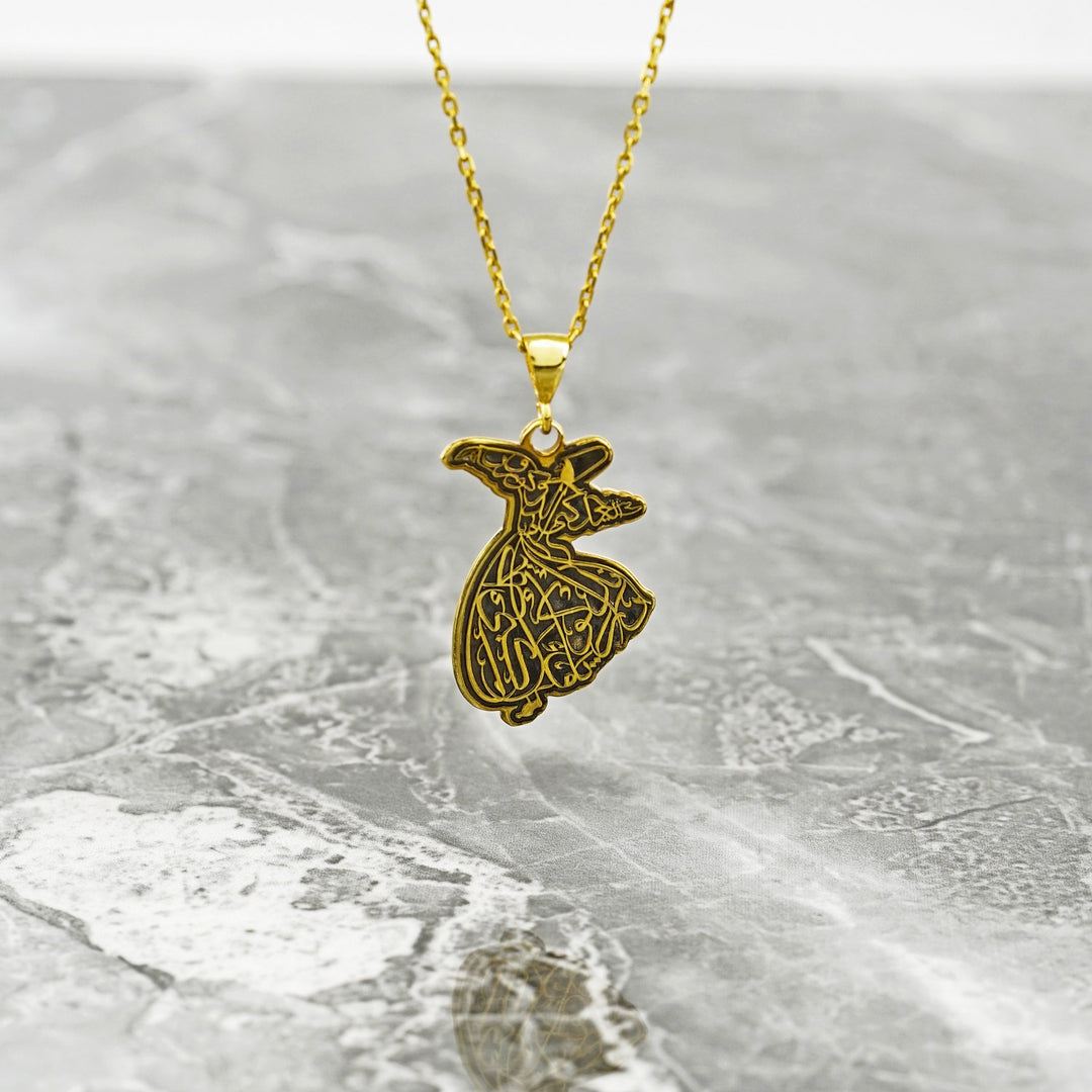 muslim-gift-whirling-darwish-18k-gold-pendant-islamic-necklace-925-sterling-silver-islamicwallartstore