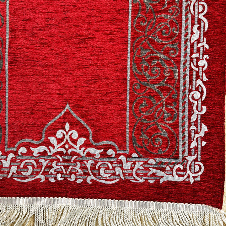 practical-red-travel-prayer-mat-muslim-gift-sejadah-rug-prayer-beads-set-islamicwallartstore