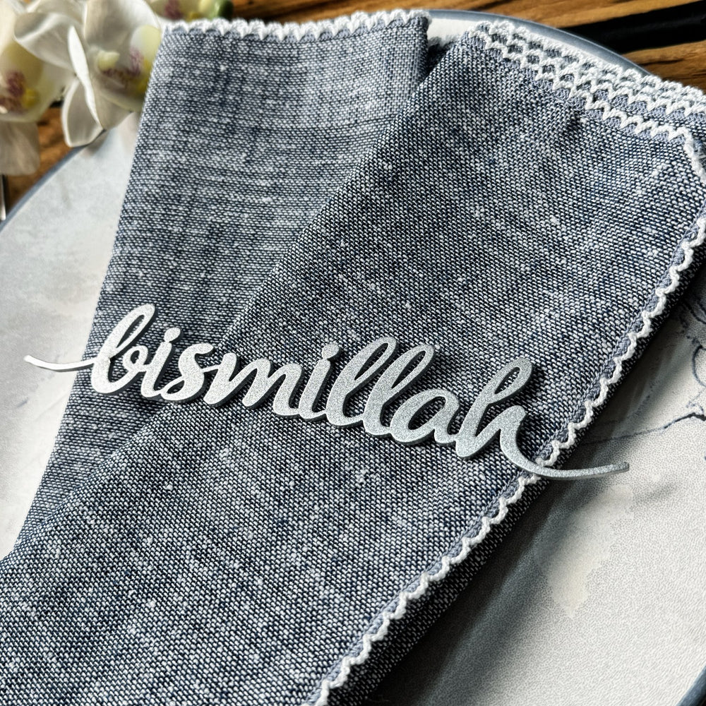 bismillah-metal-napkin-ornament-iftar-&-eid-dinner-table-setting-decor-silver-colored-islamicwallartstore