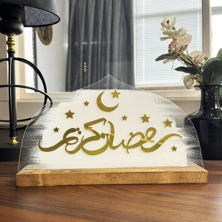 unique-ramadan-decor-wooden-based-tabletop-ramadan-kareem-arabic-plexiglass-islamicwallartstore