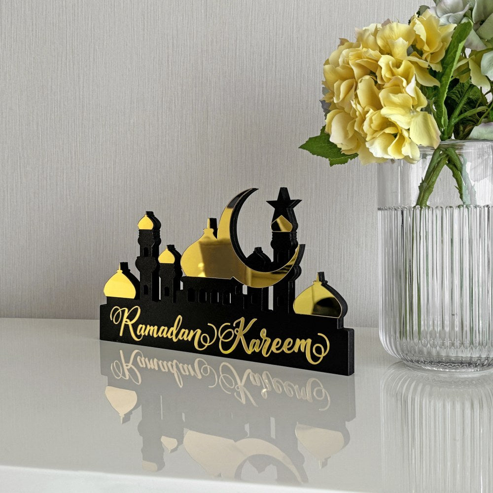 gold-colored-ramadan-kareem-islamic-tabletop-art-special-ramadan-wood-decor-islamicwallartstore
