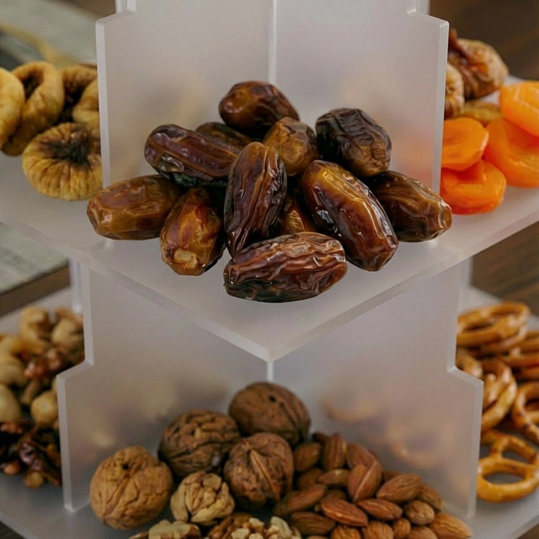 Ramadan Serving Stand – 3-Tier Acrylic Mosque Shaped Dessert & Date Holder