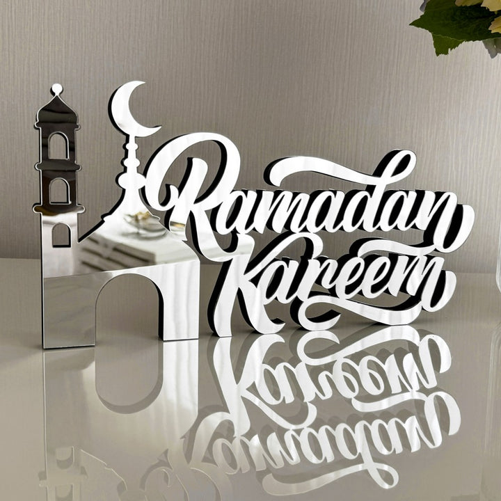 elegant-ramadan-table-decor-silver-minaret-english-calligraphy-islamic-style-islamicwallartstore