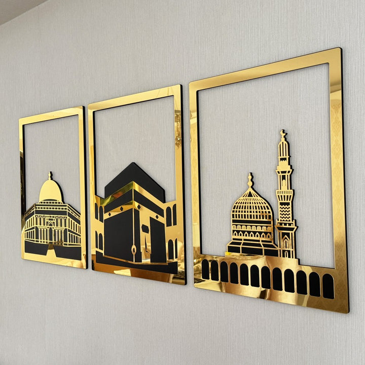 masjid-al-aqsa-masjid-al-haram-masjid-an-nabawi-islamic-wall-art-set-gold-colored-islamic-calligraphy-set-islamicwallartstore