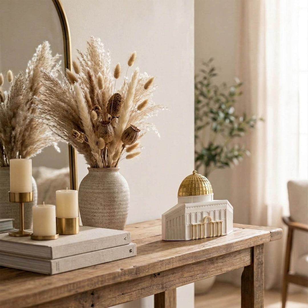 Kaaba, Al-Aqsa, Al-Nabawi Set of 3 Masjids - Stone Islamic Table Decor