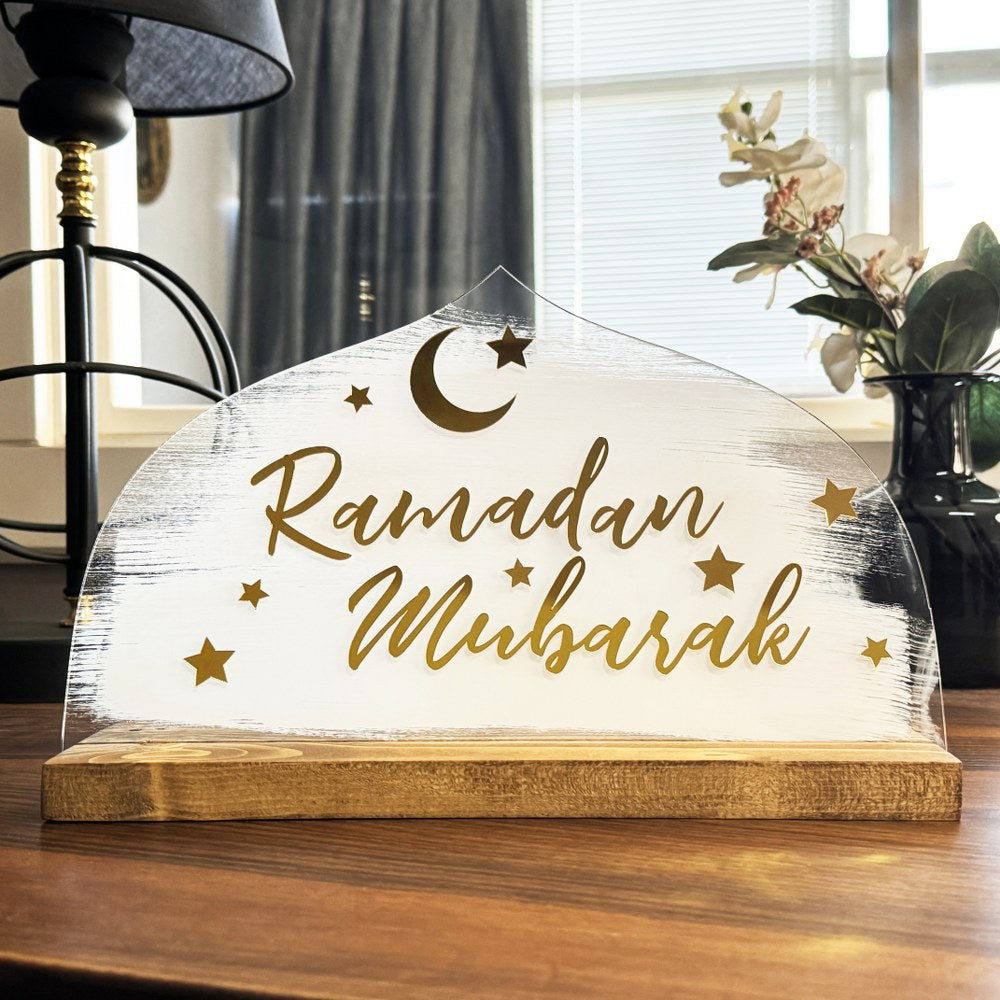 unique-ramadan-decor-wooden-based-tabletop-ramadan-mubarak-latin-plexiglass-islamicwallartstore