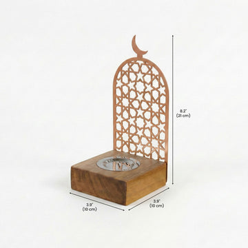 Tower Style Bakhoor Burner – Vertical Metal & Wood Mabkhara