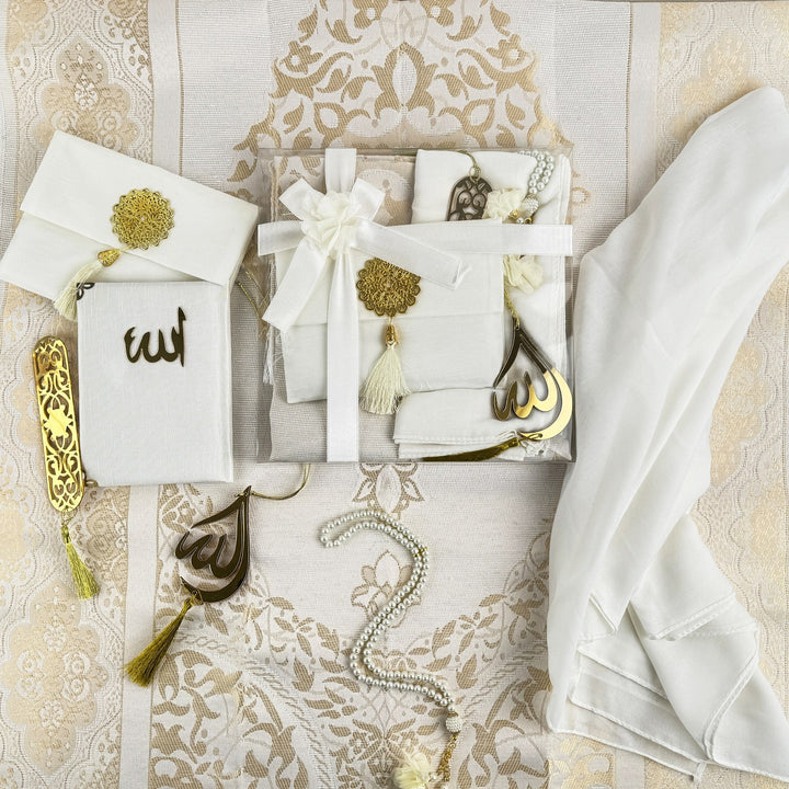 exclusive-cream-islamic-prayer-rug-gift-set-with-matching-accessories-islamicwallartstore