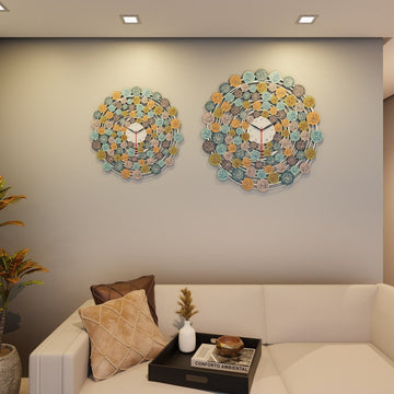 99 Names of Allah Asma - ul Husna Metal Islamic Wall Clock - Islamic Wall Art Store