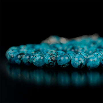 Muslim Prayer Beads | Blue & Black Marbled - Islamic Praying Beads