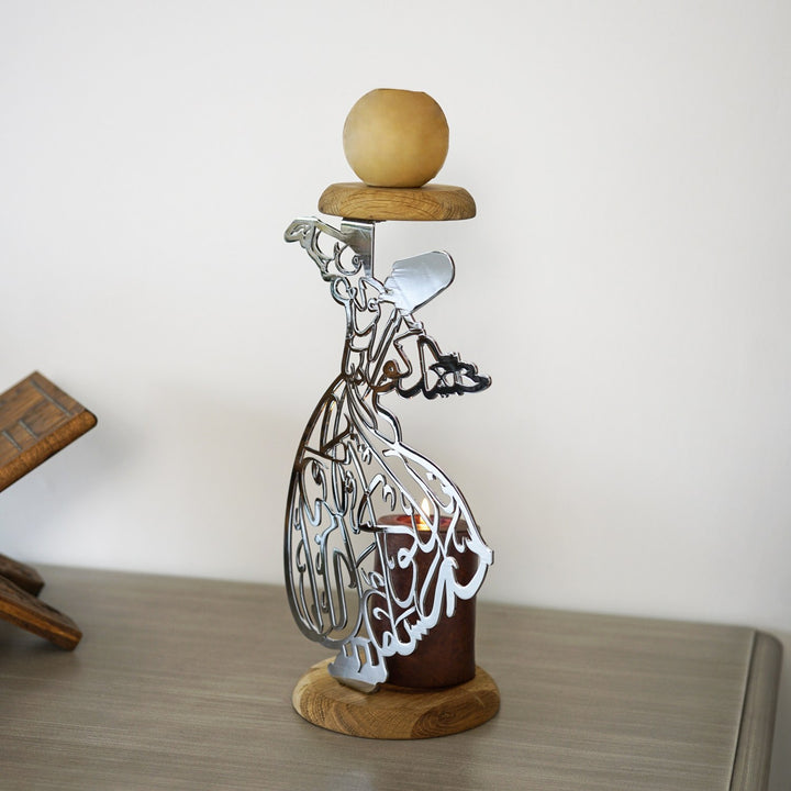 Whirling Dervish Islamic Candle Holder: Perfect Gift for Art Lovers