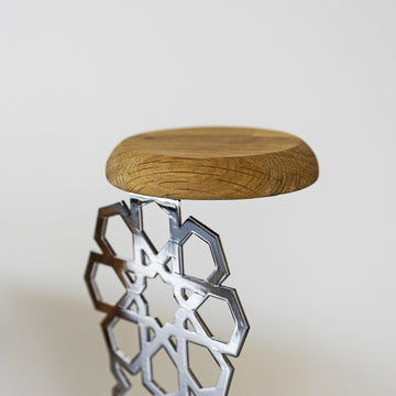 Metal Candleholder Islamic Table Decor - Geometric Design Muslim Gift