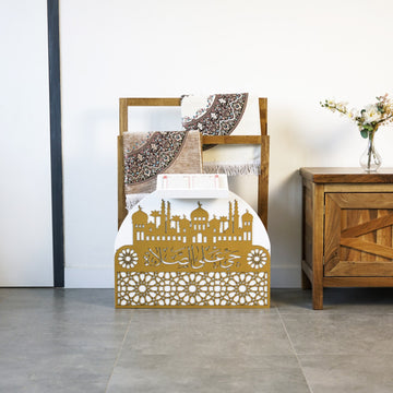 Porte-tapis de prière en bois et porte-Coran