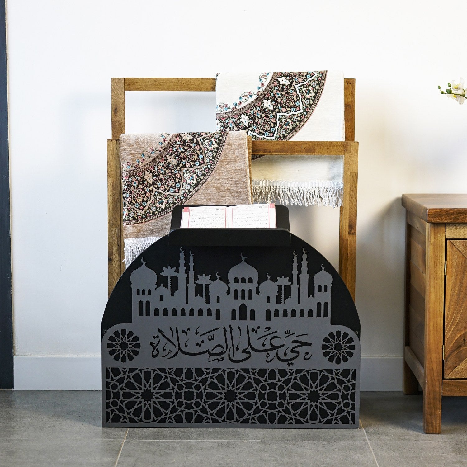 Prayer Rug Holder - Solid Wood