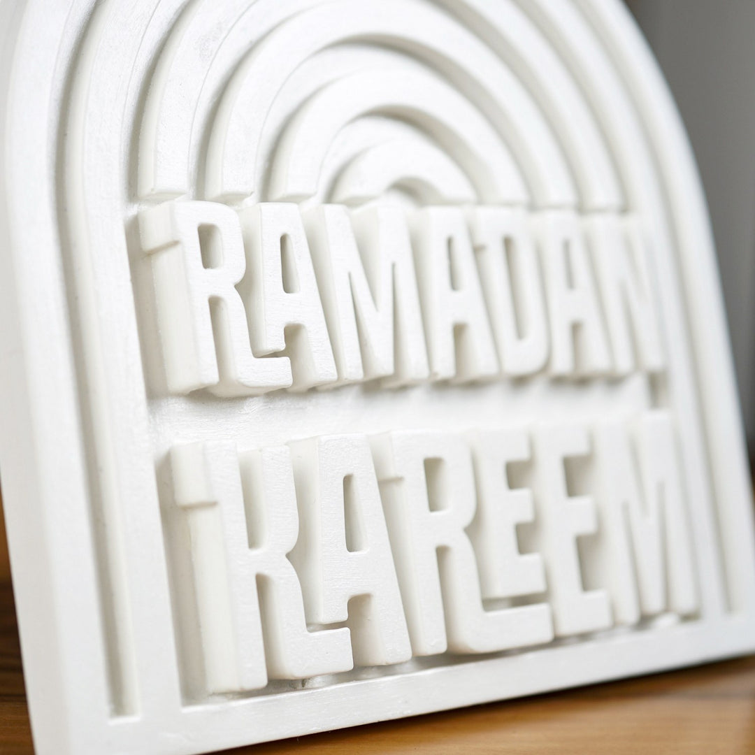 Stone Islamic Table Decor - Ramadan Kareem - Handmade Modern Arch
