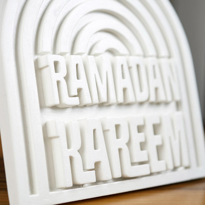 Stone Islamic Table Decor - Ramadan Kareem - Handmade Modern Arch