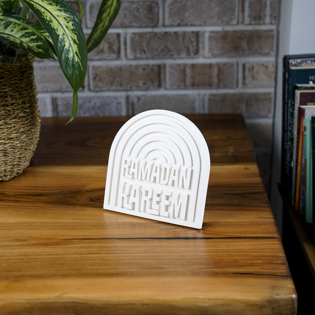 Stone Islamic Table Decor - Ramadan Kareem - Handmade Modern Arch