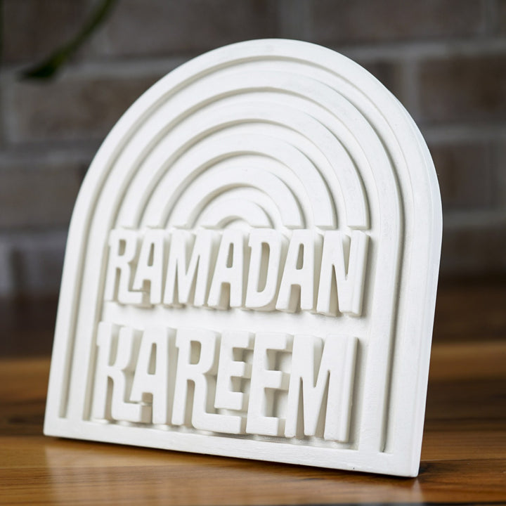 Stone Islamic Table Decor - Ramadan Kareem - Handmade Modern Arch