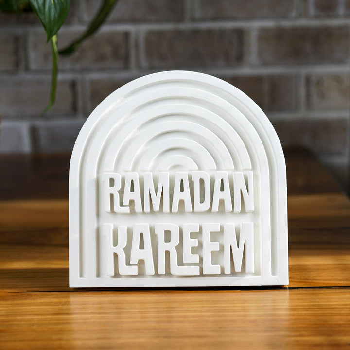 Stone Islamic Table Decor - Ramadan Kareem - Handmade Modern Arch