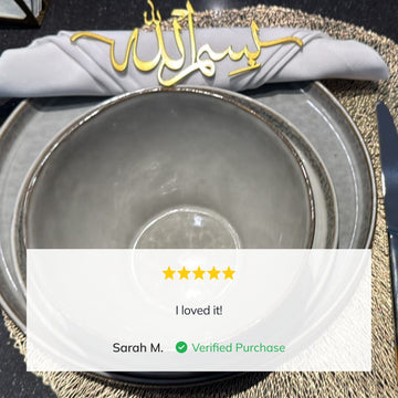 Bismillah Metal Napkin Ornament Iftar & Eid Dinner Table Setting Decor - Islamic Wall Art Store