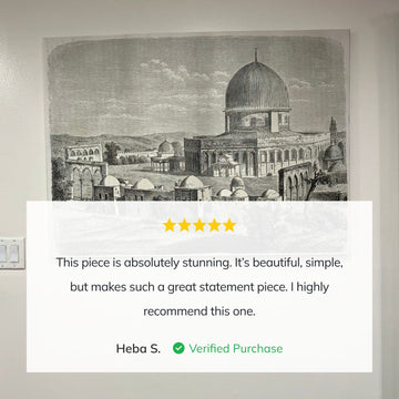 Masjid Al Aqsa v11 Oil Paint Reproduction Canvas Print Islamic Wall Art - Islamic Wall Art Store