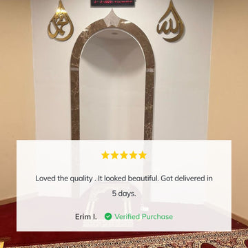 Allah (SWT) Mohammad (PBUH) Wooden Islamic Wall Art - Drop Design |  Islamic Wall Art Store
