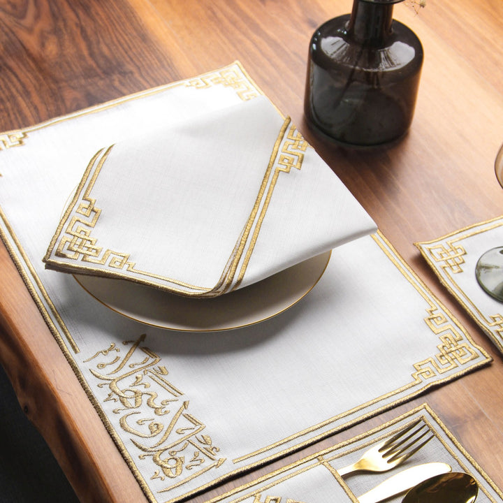 Ramadan Dining Set Ahlan wa Sahlan Welcome Calligraphy for 6 Persons 24 Piece Set