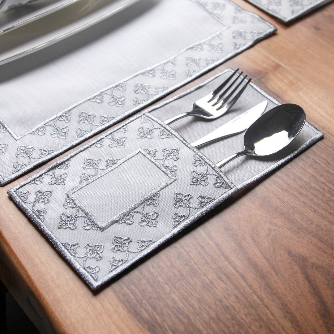 Ramadan Dining Set Noor Heritage Ornamental Border for 6 Persons 24 Piece Set