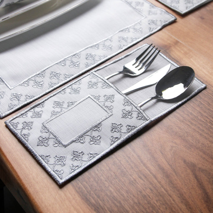 Ramadan Dining Set Noor Heritage Ornamental Border for 6 Persons 24 Piece Set
