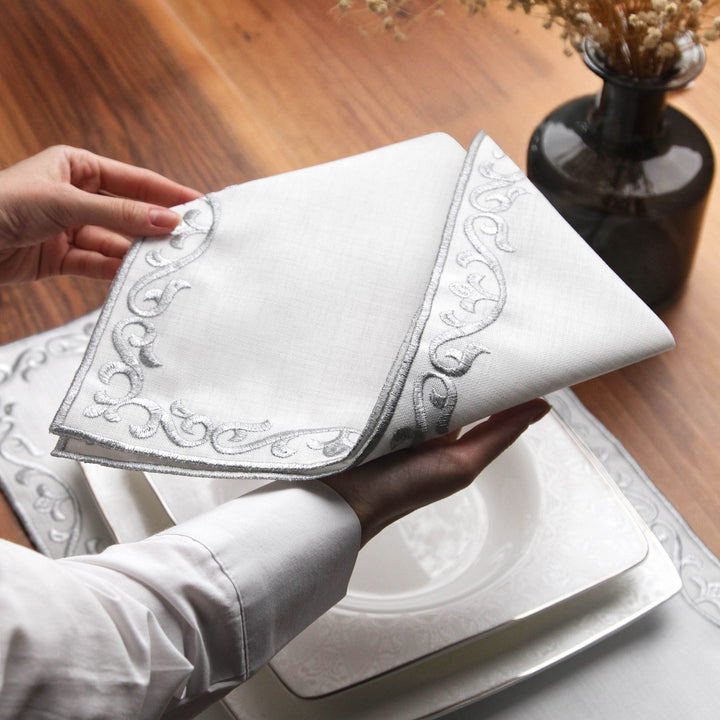 Ramadan Dining Set with Bismillah & Alhamdulillah Placemat Set for 6 Persons 24 Piece Set