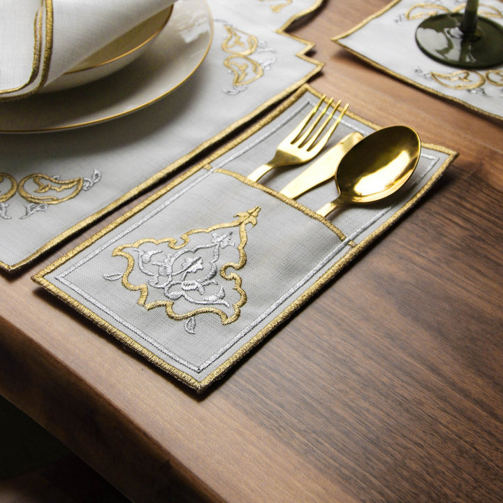 Ramadan Dining Set Dome Design Arched Placemat for 6 Persons 24 Piece Set