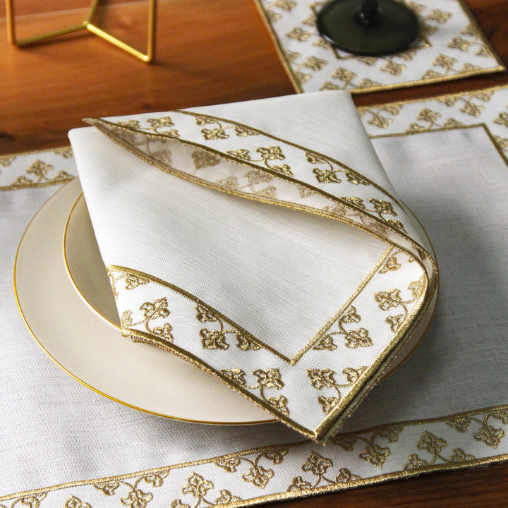 Ramadan Dining Set Noor Heritage Ornamental Border for 6 Persons 24 Piece Set