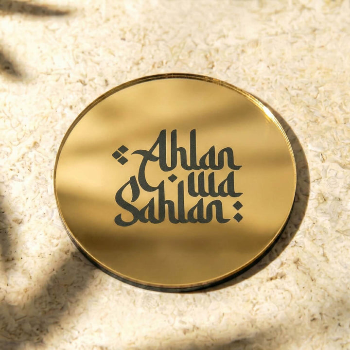 Modern Islamic Acrylic Coasters – Ramadan Table Decor