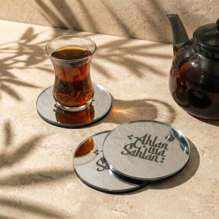 Modern Islamic Acrylic Coasters – Ramadan Table Decor
