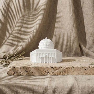Kaaba, Al-Aqsa, Al-Nabawi, ensemble de 3 mosquées - Décoration de table islamique en pierre