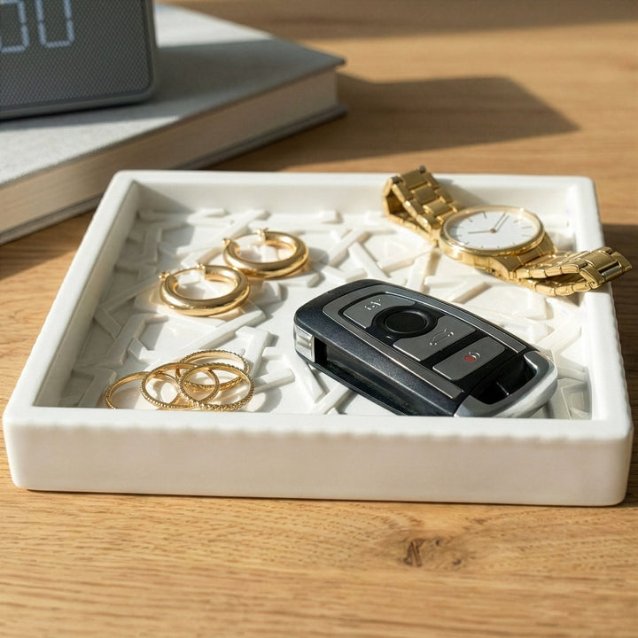 Alhambra Mexuar Pattern Stone Relief – Handmade Islamic Geometric Decor