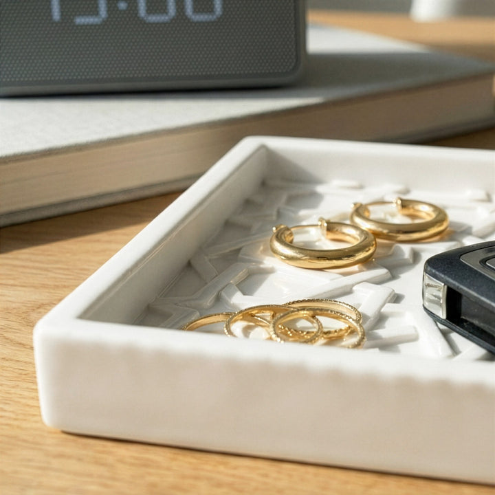 Alhambra Mexuar Pattern Stone Relief – Handmade Islamic Geometric Decor