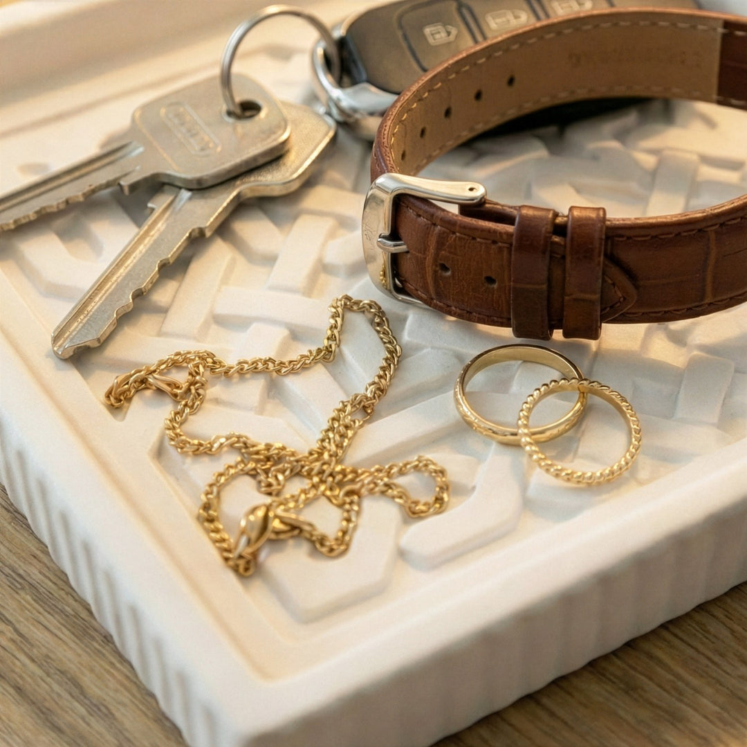 Alhambra Nasrid Knotwork Stone Relief – Handmade Islamic Geometric Decor