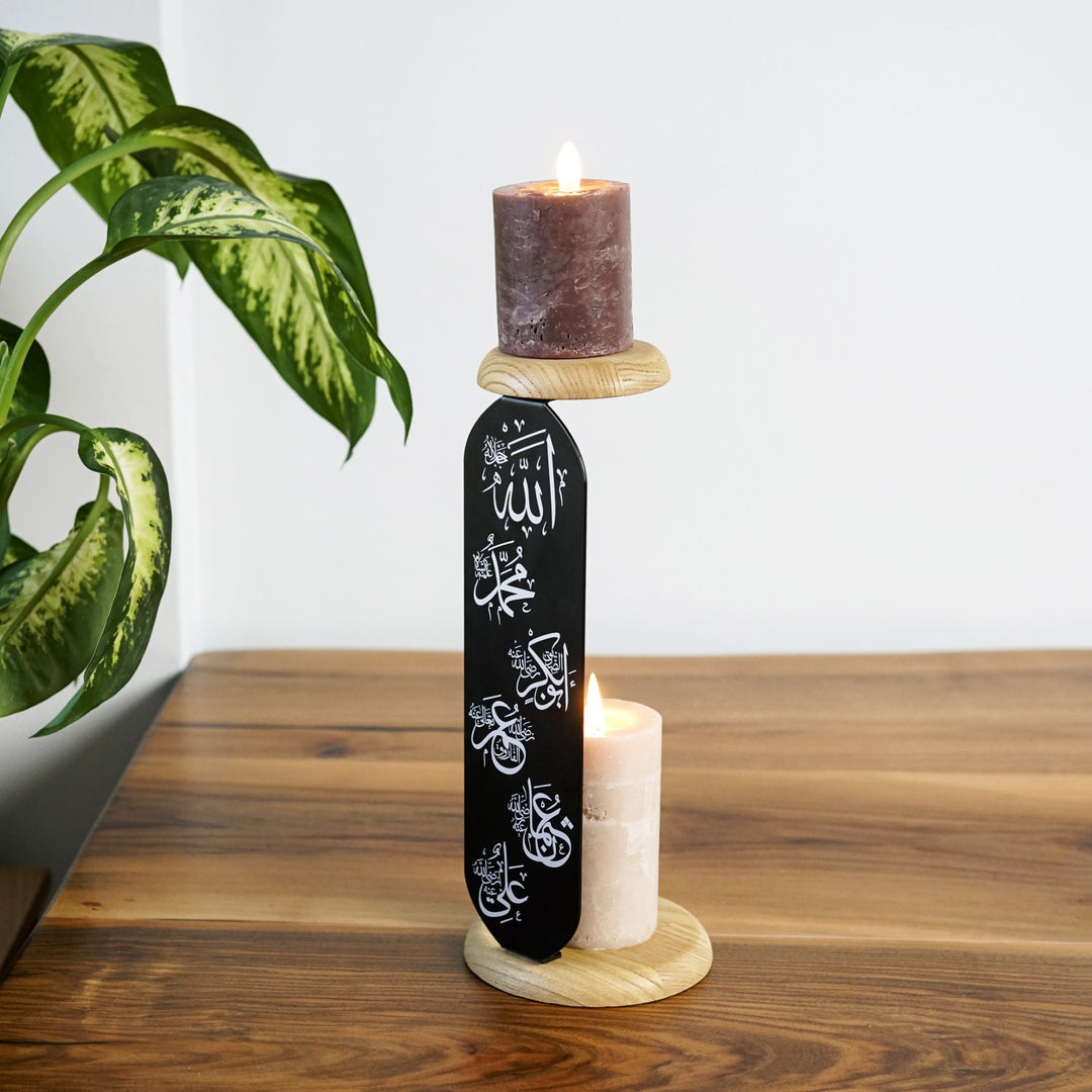 allah-swt-muhammad-pbuh-rashidun-caliphs-islamic-candleholder-table-decor-black-muslim-gifts-islamicwallartstore