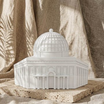Kaaba, Al-Aqsa, Al-Nabawi, ensemble de 3 mosquées - Décoration de table islamique en pierre